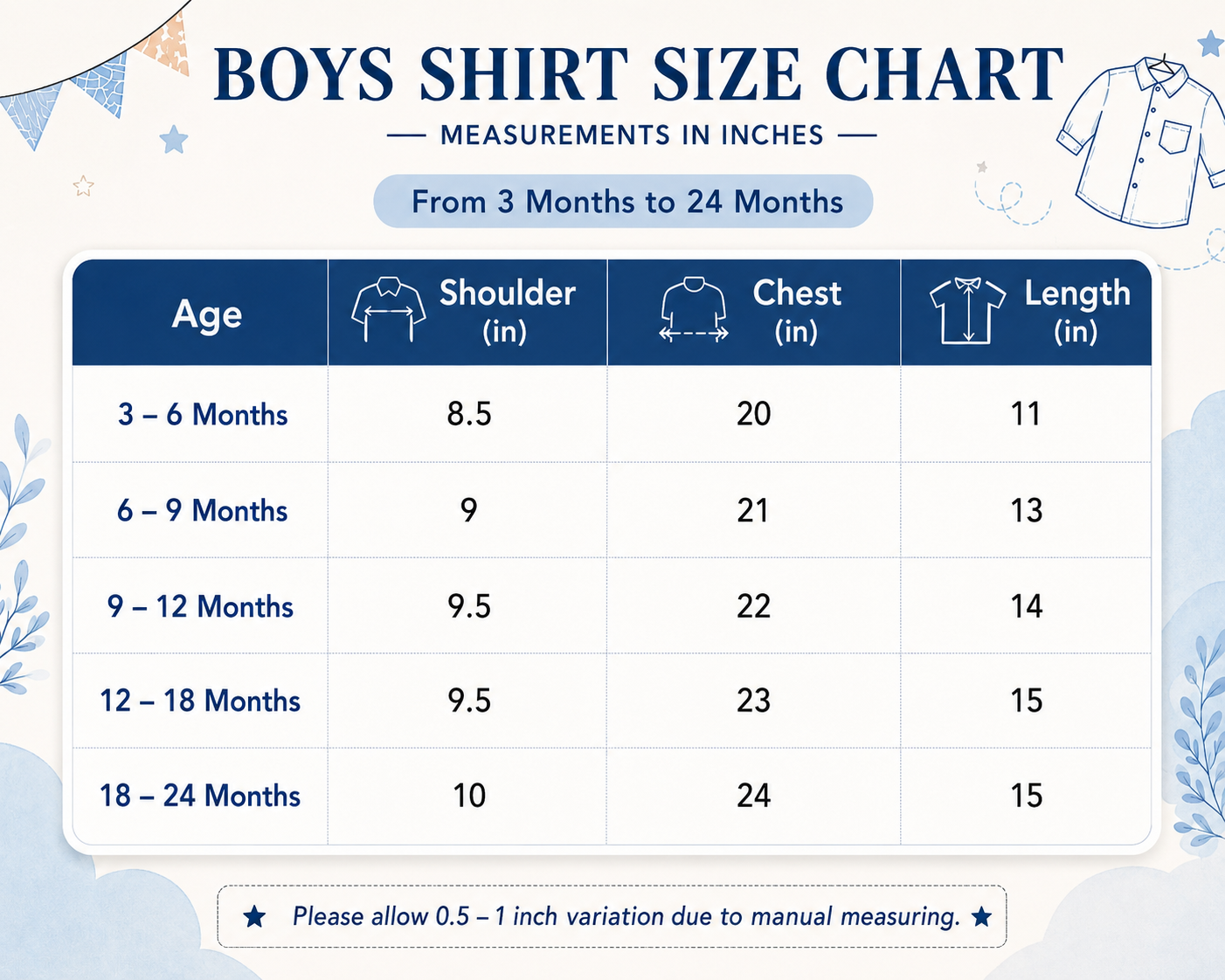 Baby Boy Shirt (Printed) 03-24months