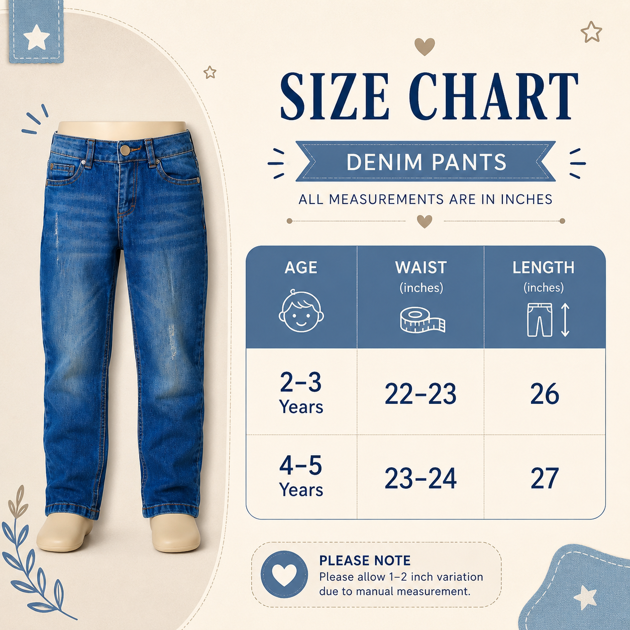 Kids Denim Pants