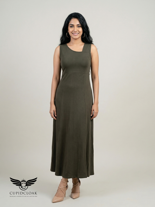 WENDY Sleeveless Flair Dress