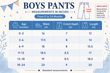 Baby boy pants 03-24 months