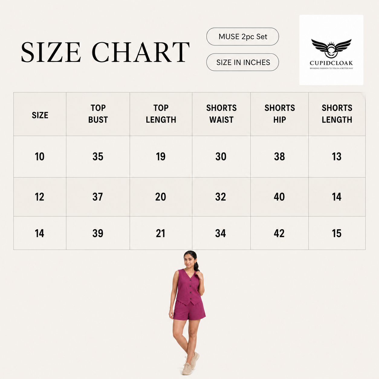 MUSE 2 piece Short & Top