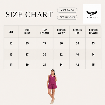 MUSE 2 piece Short & Top