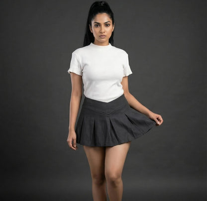KATRINA Pleated Mini Skirt