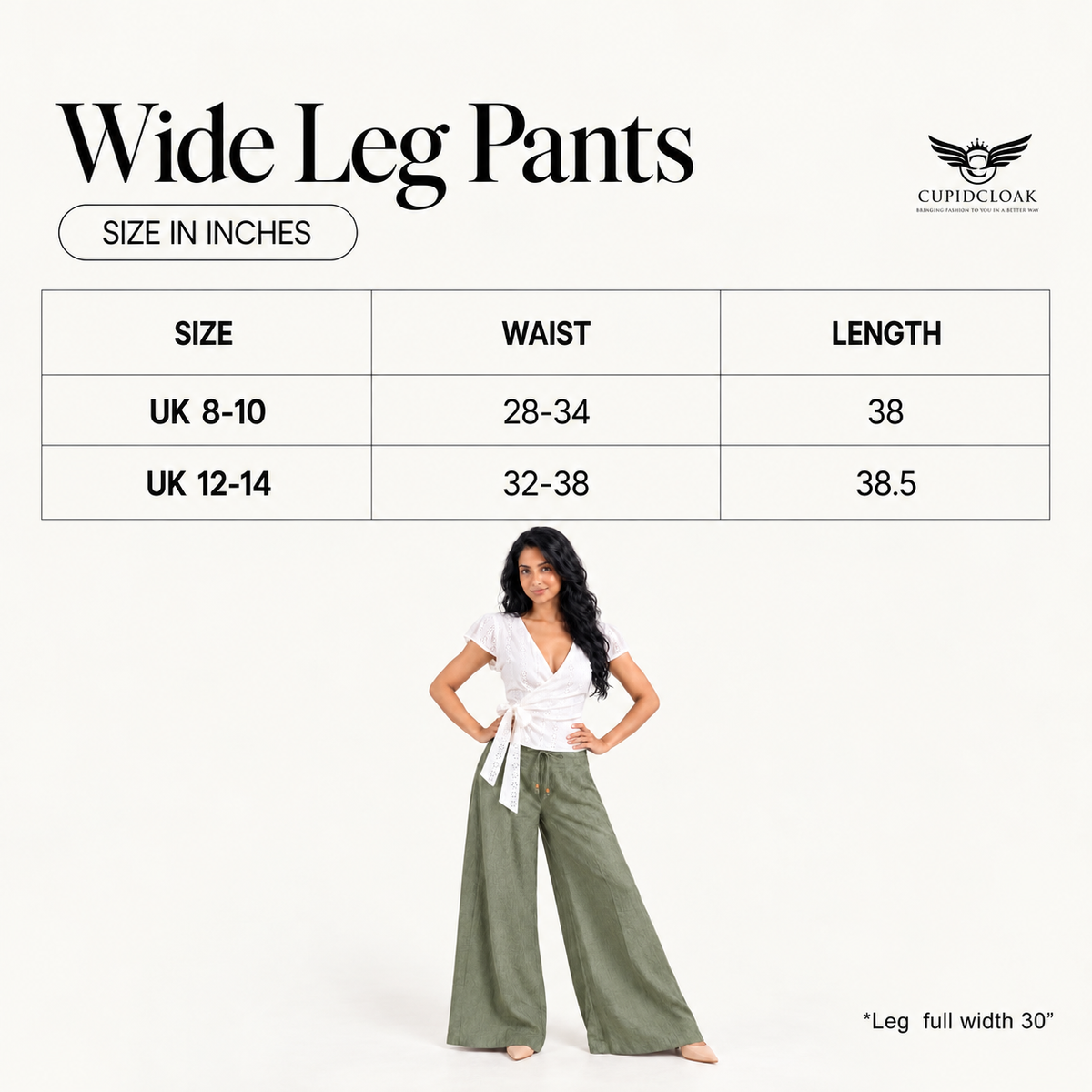 TAWNY DRIFT Rayon Wider-Leg Pants