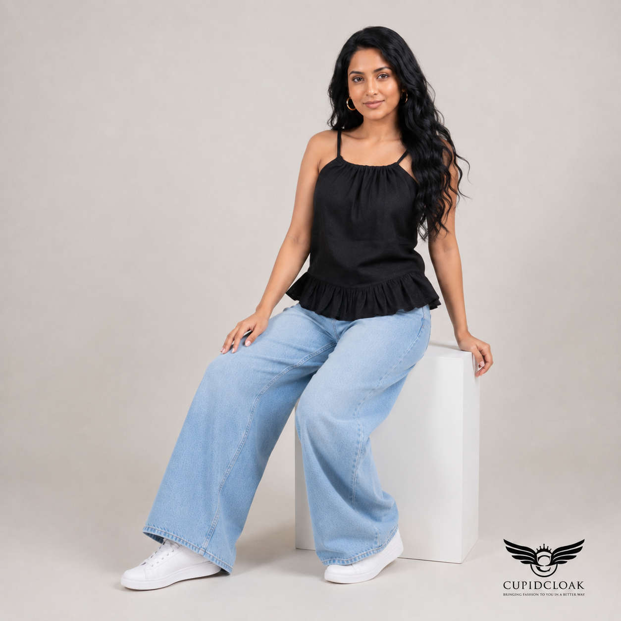 SERENE drawstring neck Camisole / Tank Top