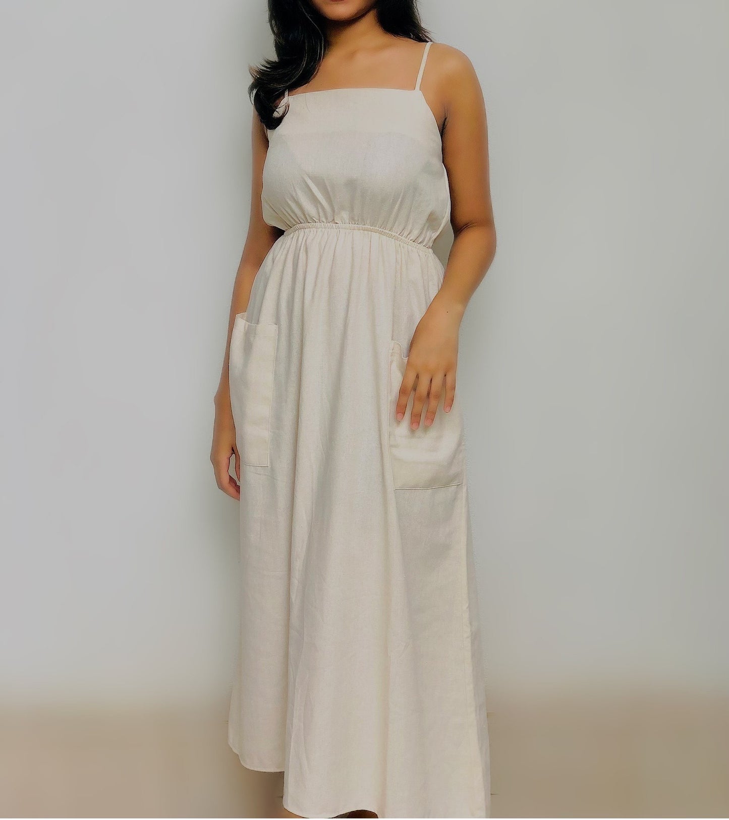 maxi scrunch dress