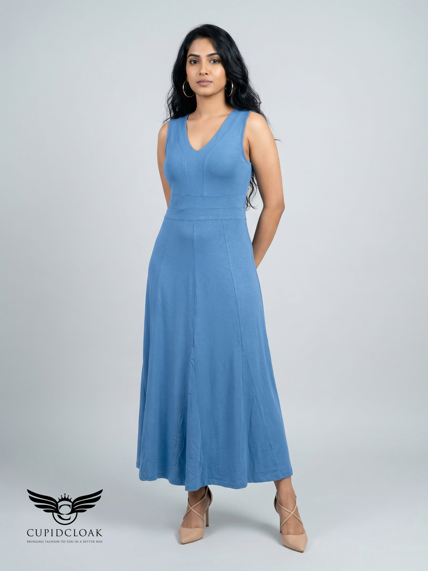 WENDY Sleeveless Flair Dress