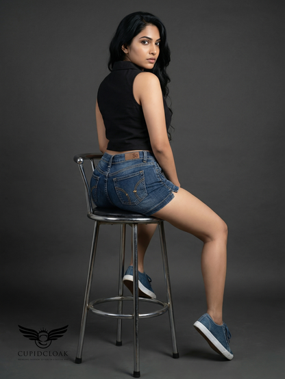 CARLO Collar Crop Top only