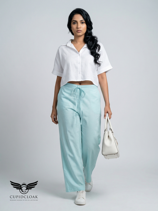 ZEYA Wide Leg Drawstring Pant